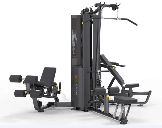 Equipo de entrenamiento de gimnasio de venta directa de fábrica, estación múltiple de 3 pilas